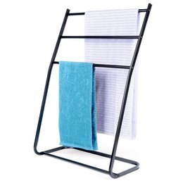 Towel Stand Metal Black