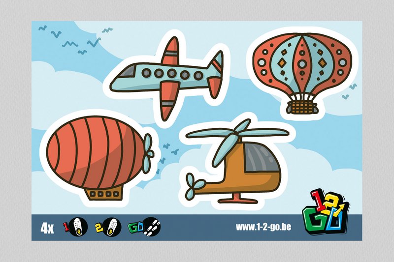 Luftfahrzeuge - Schuhabziehbilder
