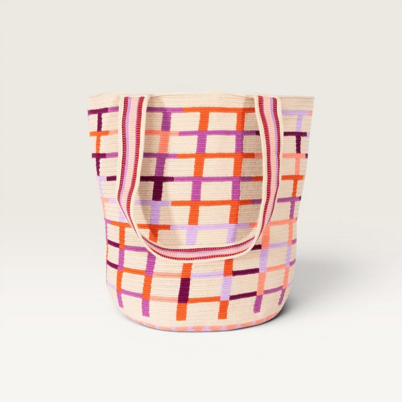 Striped susu tote | Lilac