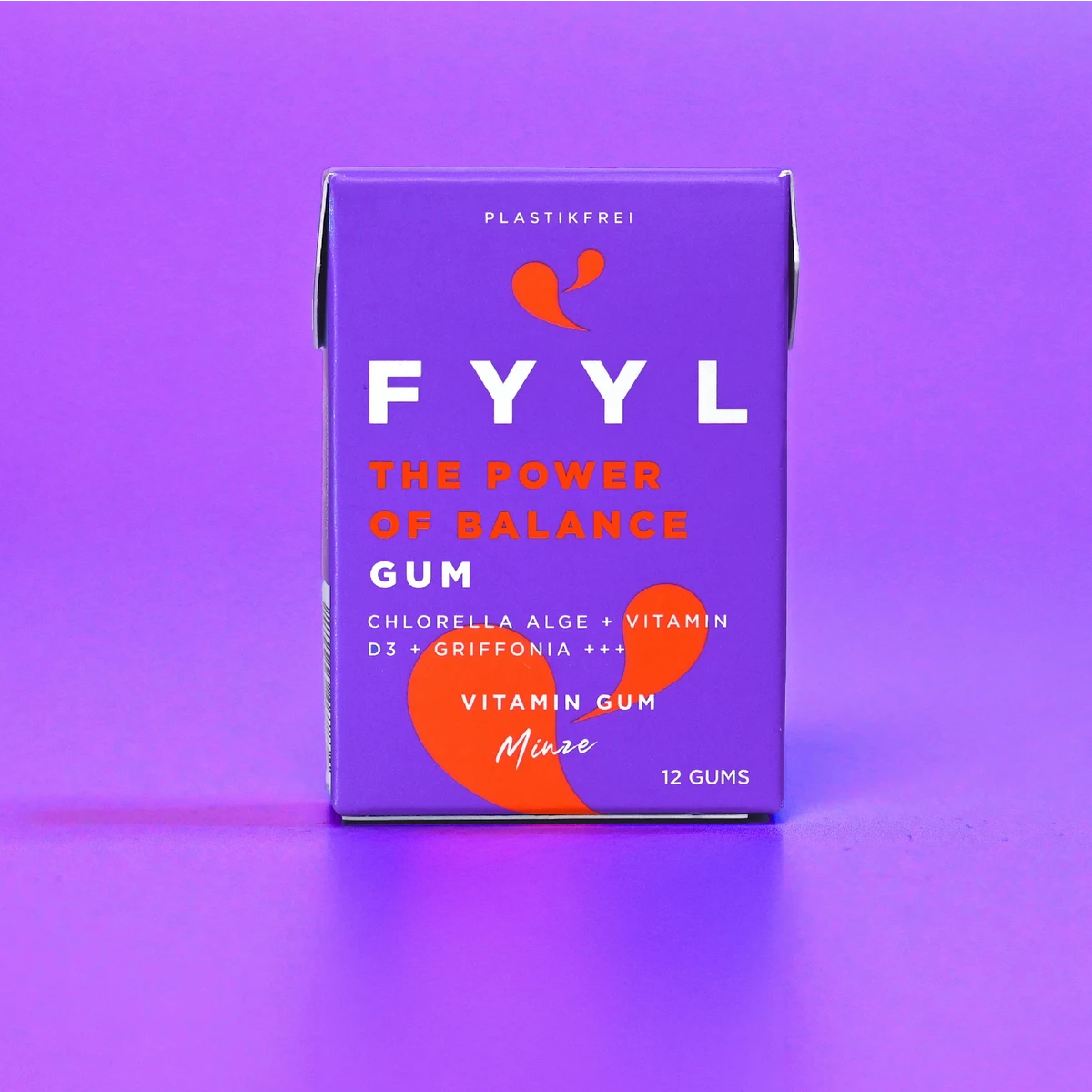 FYYL GUM - THE POWER OF BALANCE - 20 chewing gum boxes per pack - natural chewing gum
