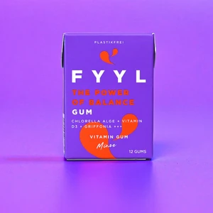 FYYL GUM - THE POWER OF BALANCE - 20 chewing gum boxes per pack - natural chewing gum