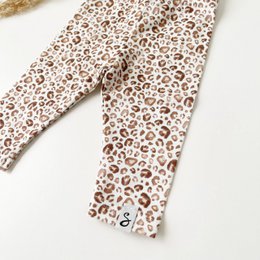 Beige de leopardo de legging