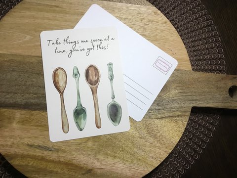 The Dreamer's Bookshop Chronic Illness "Take Things" Art Print Card