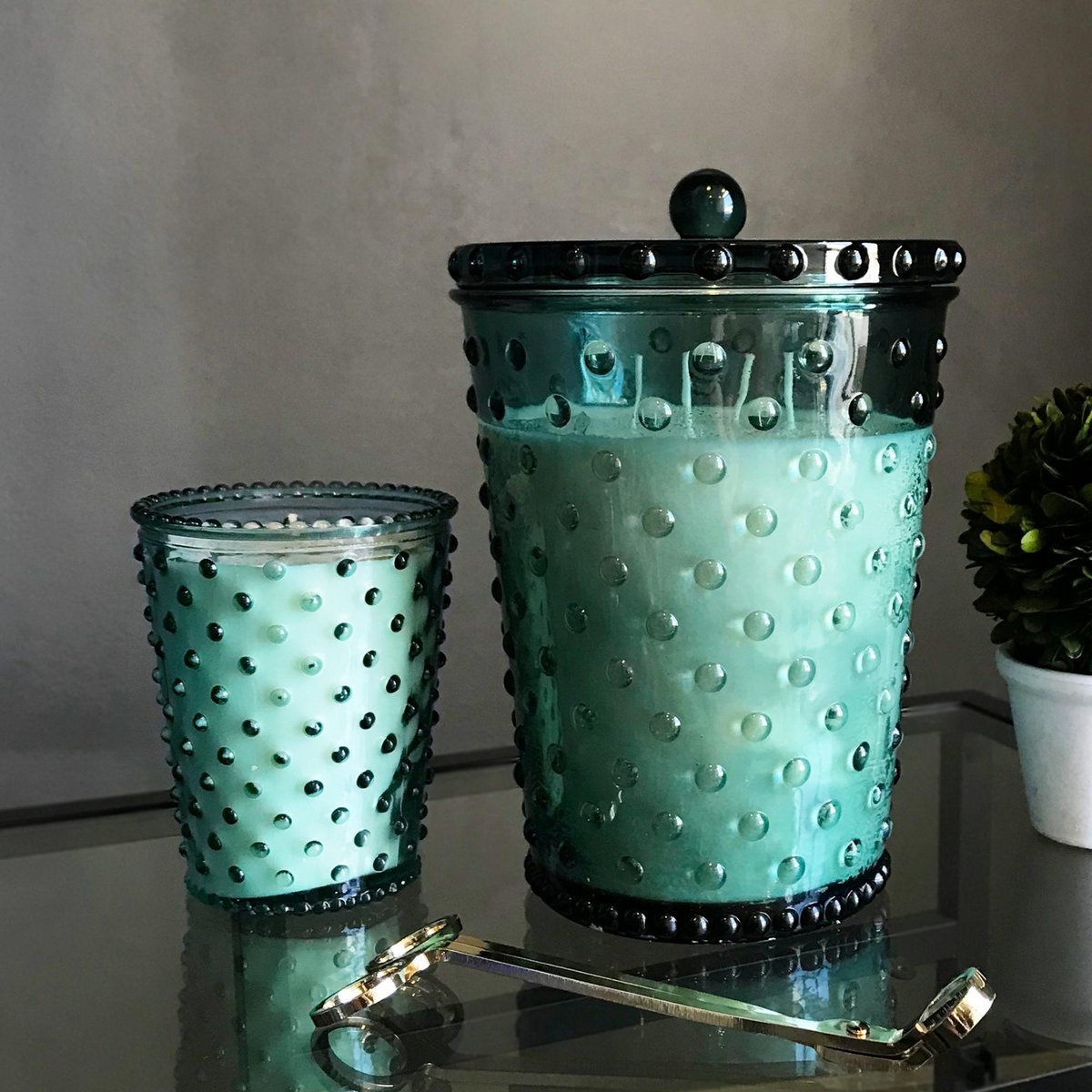 Simpatico Hobnail Glass Candle 16oz #79 Skye