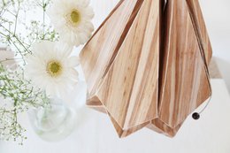 Zawieszka origami z EcoWood i papieru - rozmiar M