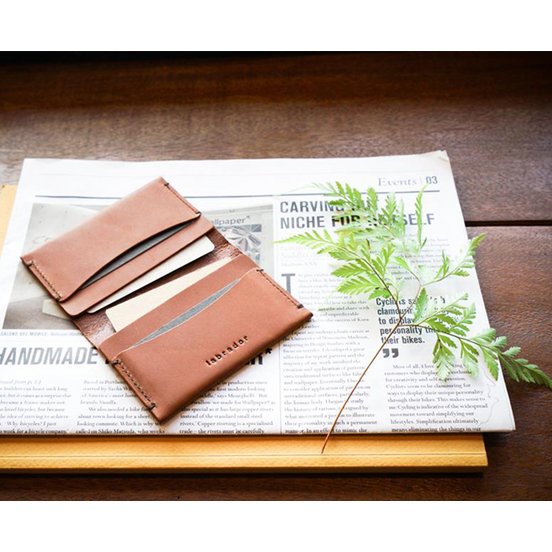 Leather "Navigo" card holder