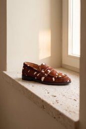 EMILIA BAMBY – Loafers met ponyhaar en dierenprint