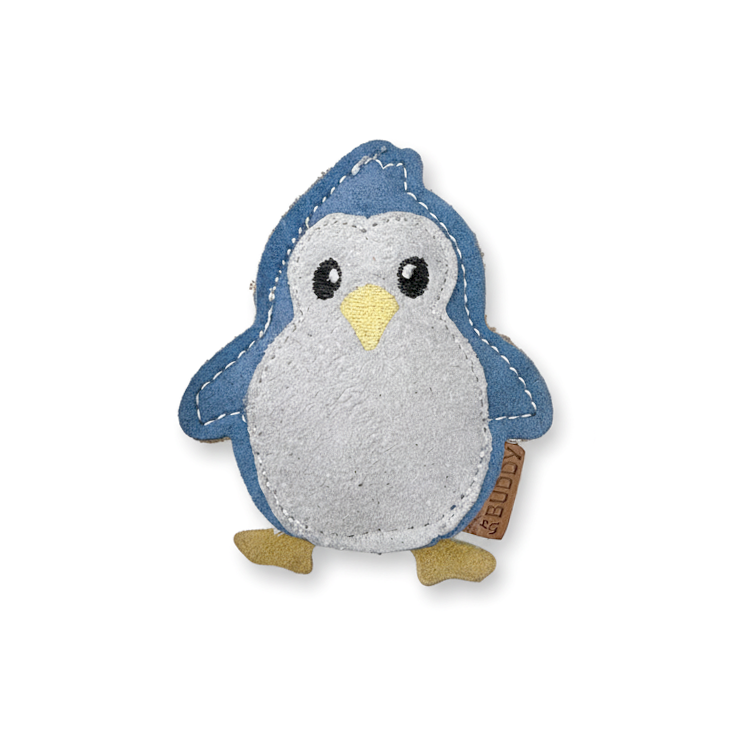 BUDDY. Hundespielzeug aus Leder "Kleiner Pinguin"