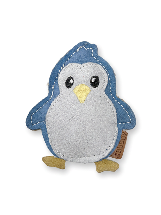 COMPAÑERO. Juguete de cuero para perros "Pequeño Pingüino"