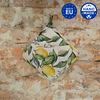 Handcrafted Pot Holder with Pocket | Lemon Linen