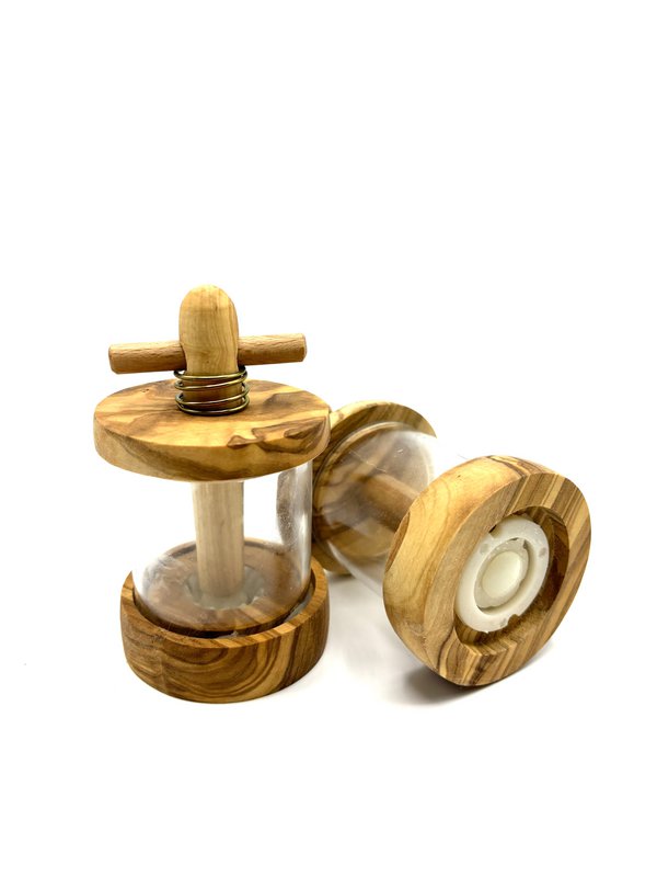 Kräutermühle aus Olivenholz