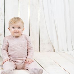 OrganicEra Dors-bien biologique à pieds pour bébé, Rose