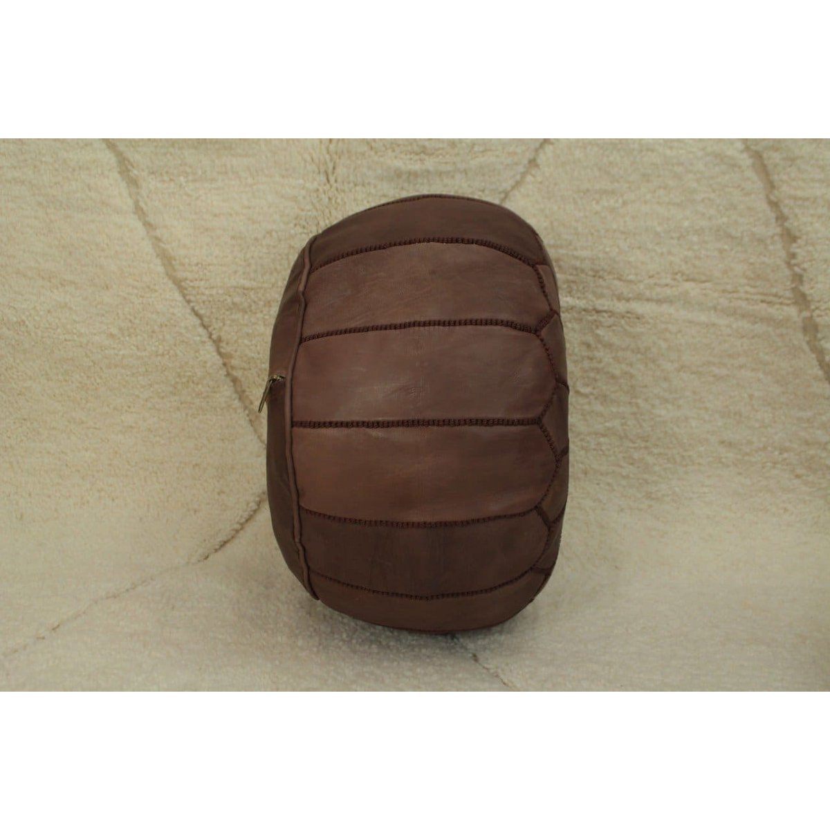 Dark Brown Moroccan Pouf
