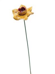 Narzissenblume Keramik gelb 4,5 cm