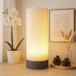 Vævet glød bordlampe