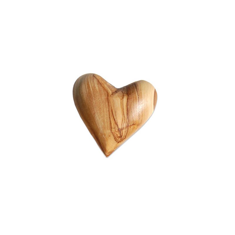 Olive wood heart
