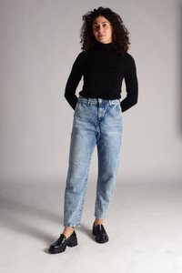 Damen-MOM-Jeans – High Waist – neu interpretierter 80er-Jahre-Stil