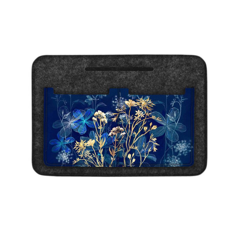 Forest Mood Organizer aus anthrazitfarbenem Filz für Tasche Bertoni Copy