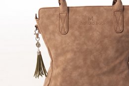 hand/shoulder bag dark brown curvy