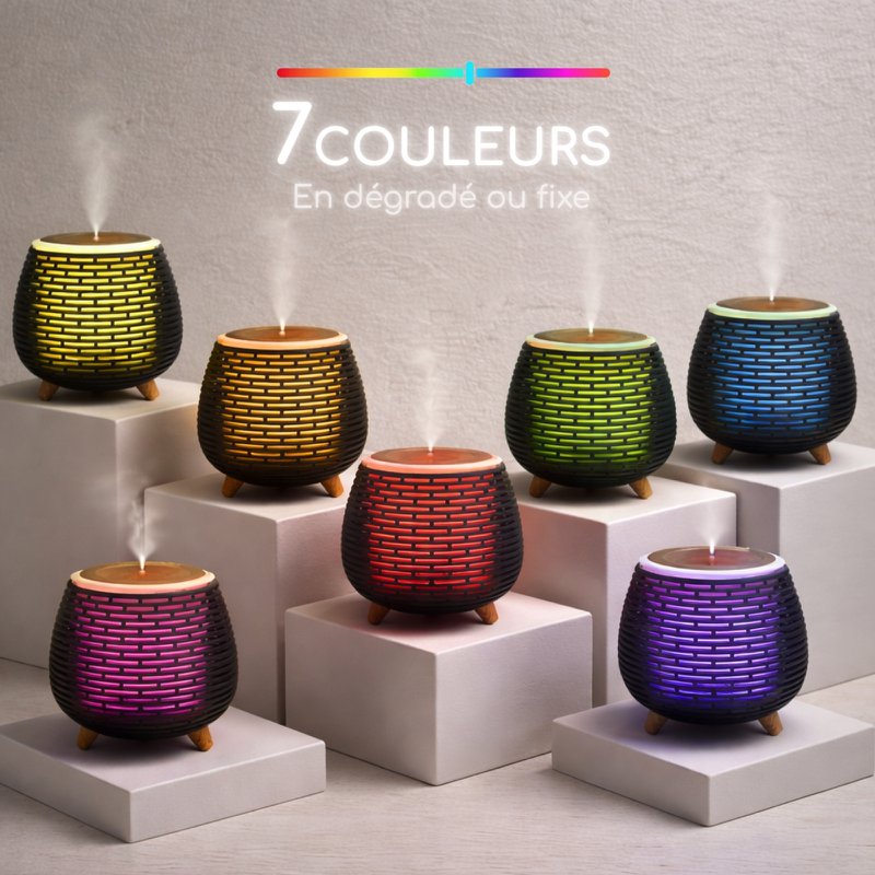 Ultrasonic USB - Leni - illuminazione a LED multicolore - illuminazione moderna e discreta - Decorazione dell'idea regalo