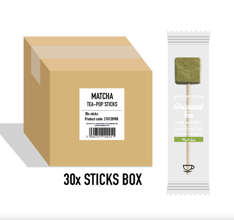 30 bastoncini di tè Matcha (senza confezione e vassoi)