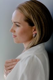 Lola Bold Hoop Øreringe - Sølv
