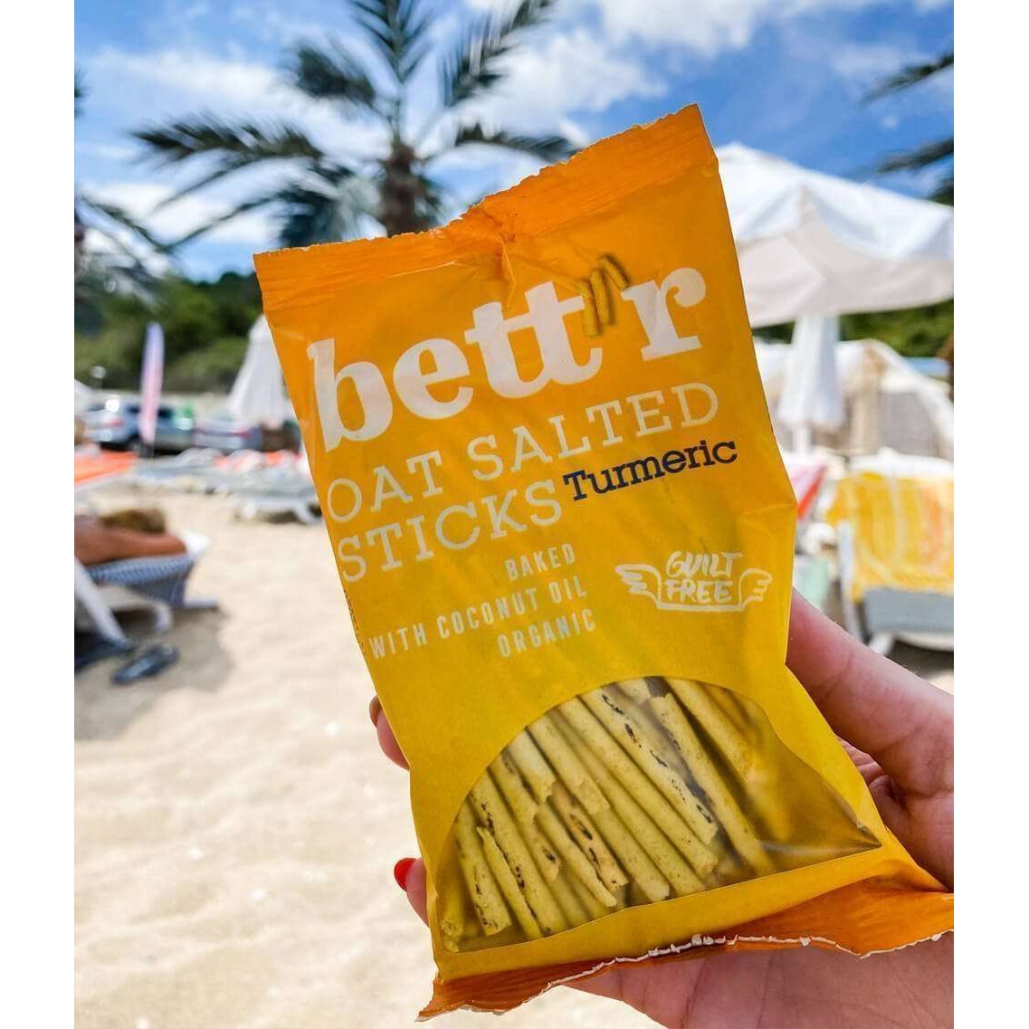 Oat Salted Sticks Turmeric, organic, Bett'r, 50g