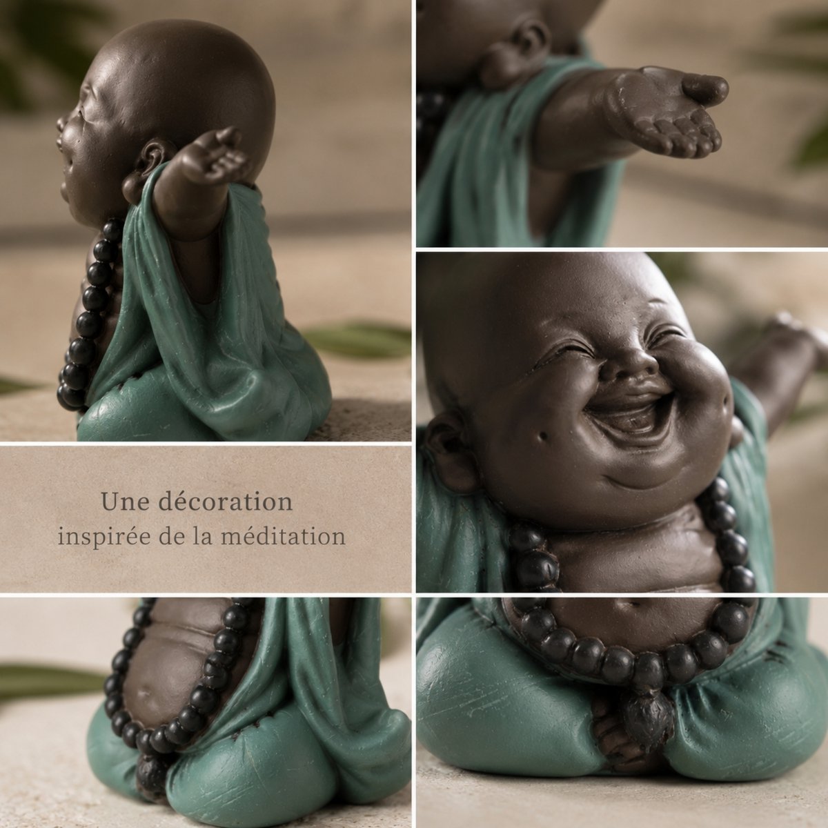 Welkom Boeddha Welcome - Happiness Porte - Zen en Feng Shui Decoration - om een ​​ontspannende en spirituele sfeer te creëren - Geschenkidee