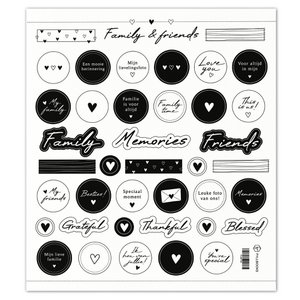Fyllbooks Stickervel Family and friends