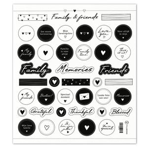 Fyllbooks Stickervel Family and friends