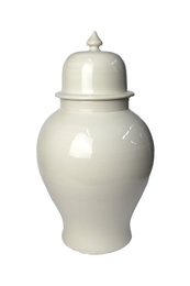 Tempel Vase Ceramic Cream White 43 cm
