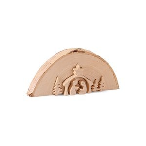Thankgoods Christmas nativity tree disc with different motif widths.