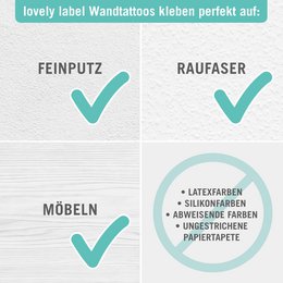 Wall decals "Tiere on Tour" taupe/mint/petrol