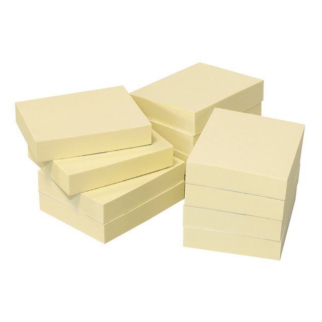 Info nature notes geel 50x40mm 12 blokken a 100 vel