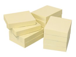 Info nature notes geel 50x40mm 12 blokken a 100 vel