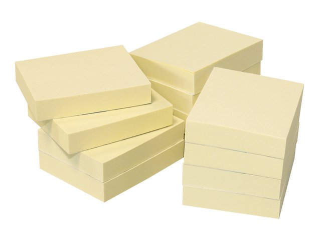 Info nature notes geel 50x40mm 12 blokken a 100 vel