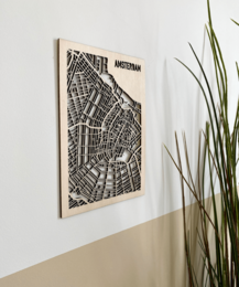Amsterdam træ bykort