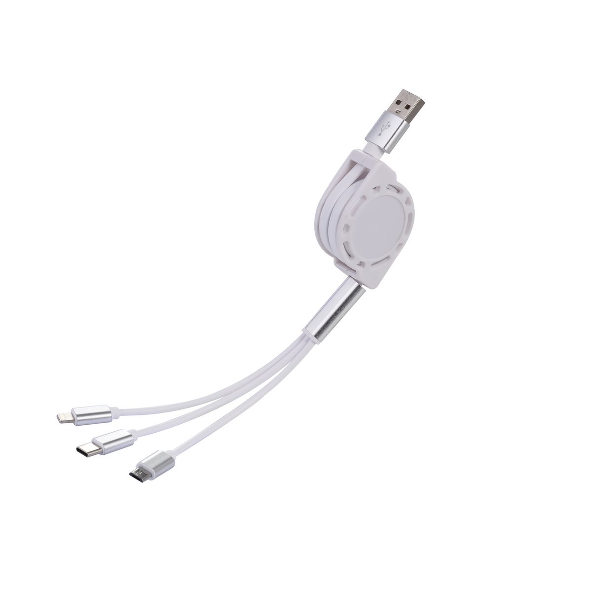 3-in-1 Cable with Iphone, Smartphone Connectors