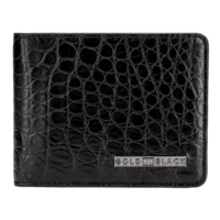 Wallet GM crocodile leather black