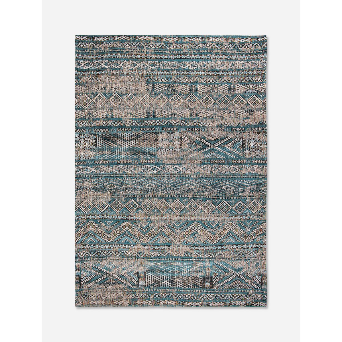 Eco Rug - Zemmuri Blue - Vloerkleed bruin en blauw