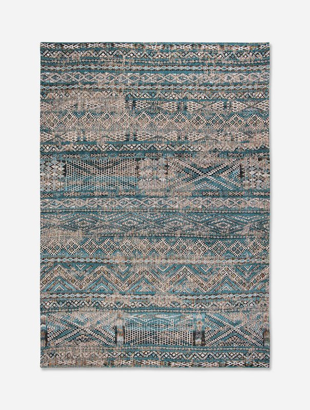Dywan Eco - Zemmuri Blue - Dywan brązowo-niebieski