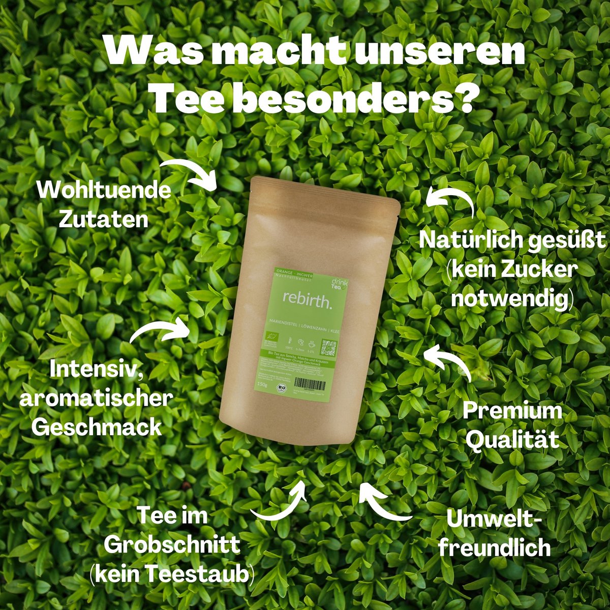 Biologische Superfood Thee Wedergeboorte 150g