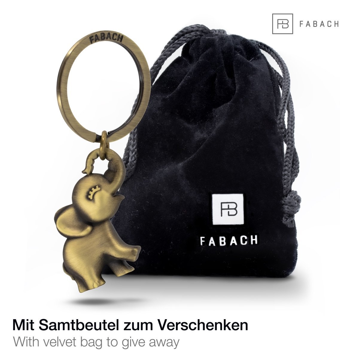 "Jumbo" Olifant Sleutelhanger - Schattige Baby Olifant Hanger - Veel Geluk Charme en Cadeau voor Olifantenliefhebbers