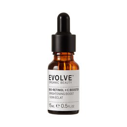 Bio-retinol+ C Booster is a face oil containing retinol and vitamin C to improve skin texture and radiance.