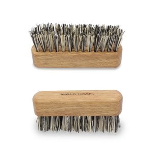 Beard brush oak wood vegan trimmings