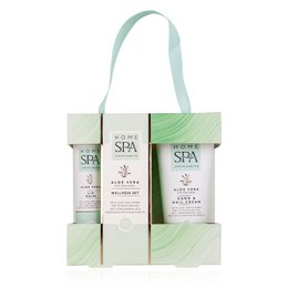 Gavesæt hjem spa, i gaveæske, duft: aloe vera