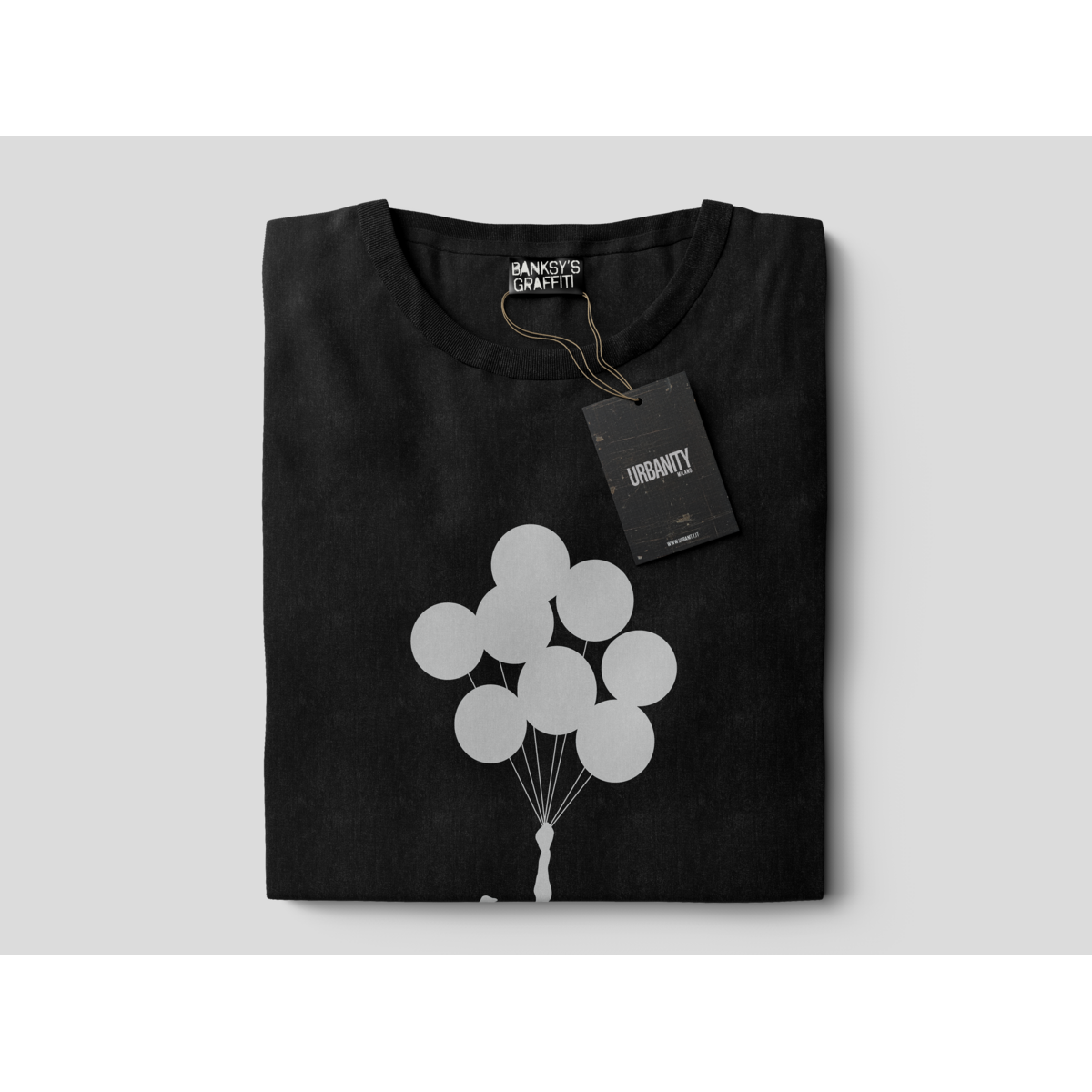 Banksy's Graffiti T-shirt  - Flying Ballons