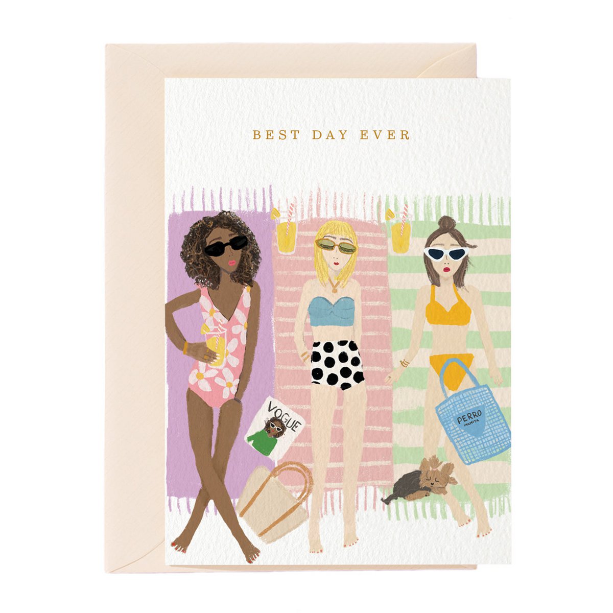 Best Day Ever Girls Greeting Card