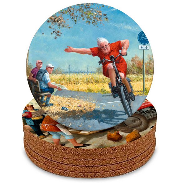 6 Coasters - 6 Images, Marius van Dokkum