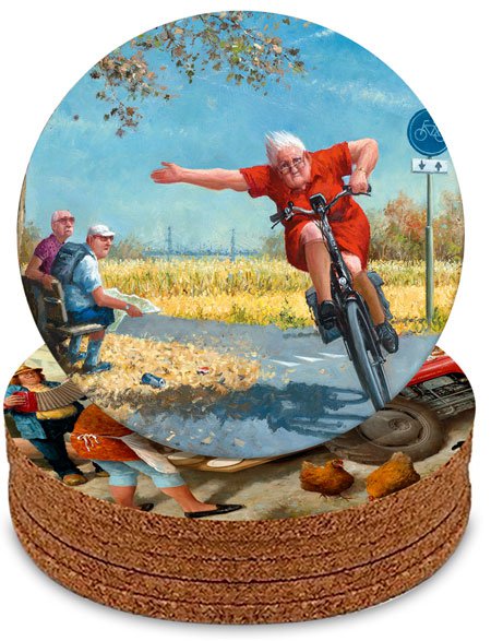 6 Coasters - 6 Images, Marius van Dokkum